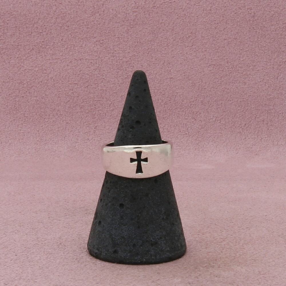 james avery sterling silver narrow crosslet ring size 5.75
